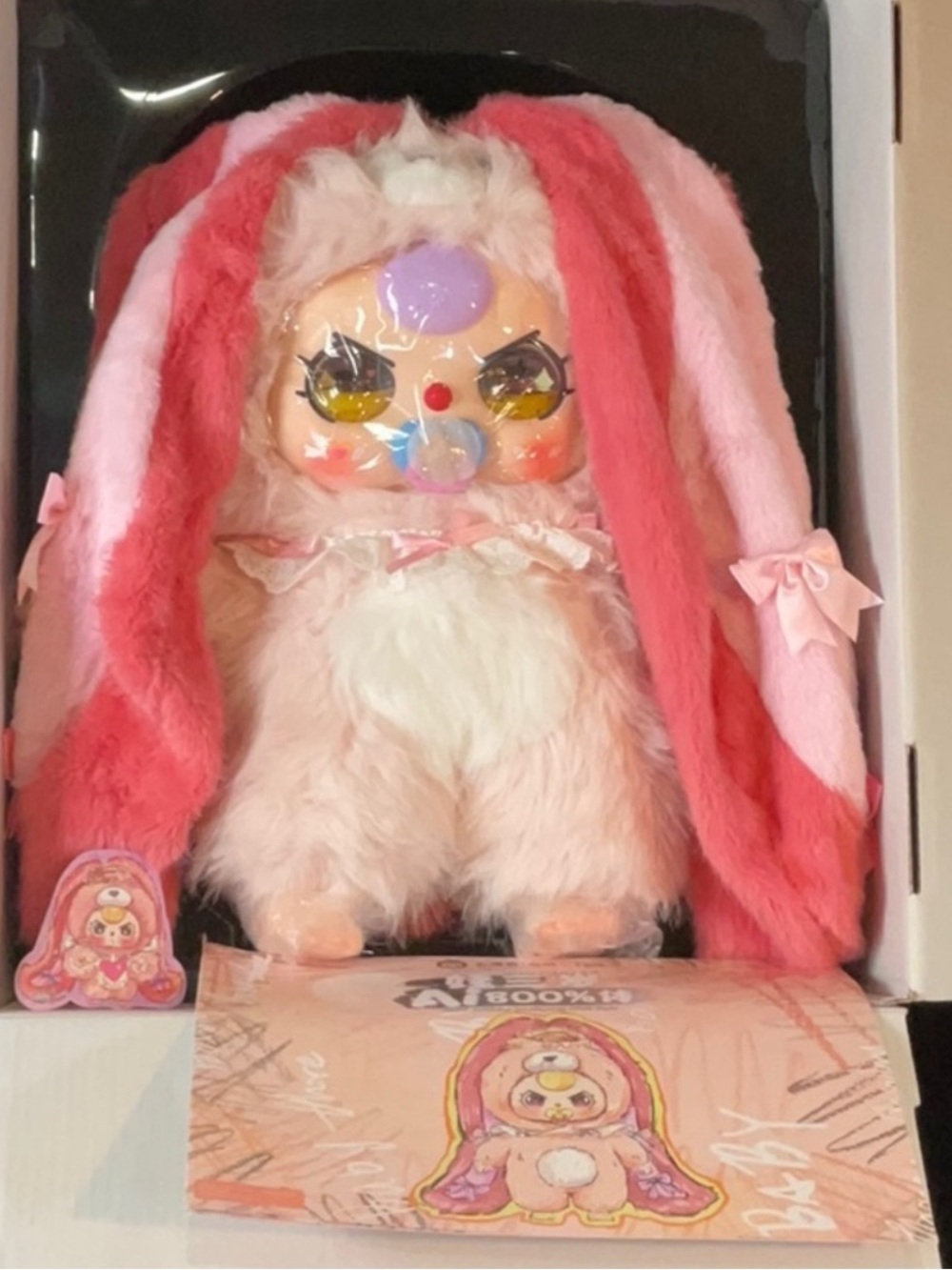 Baby Three 800% AI Battery Powered Plush Doll Pink Bunny variant Companion Toy - Picture 10 of 13